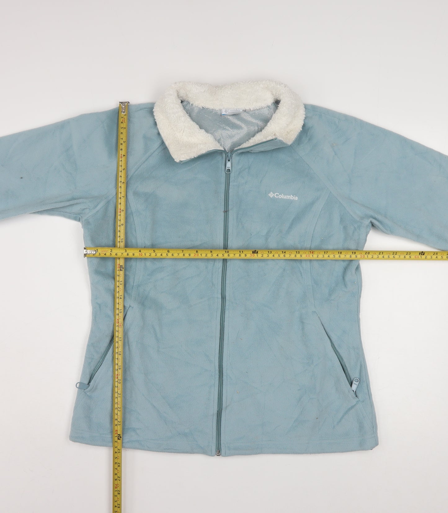 Columbia Women's Blue Fleece Lined Zip Jacket Size L
