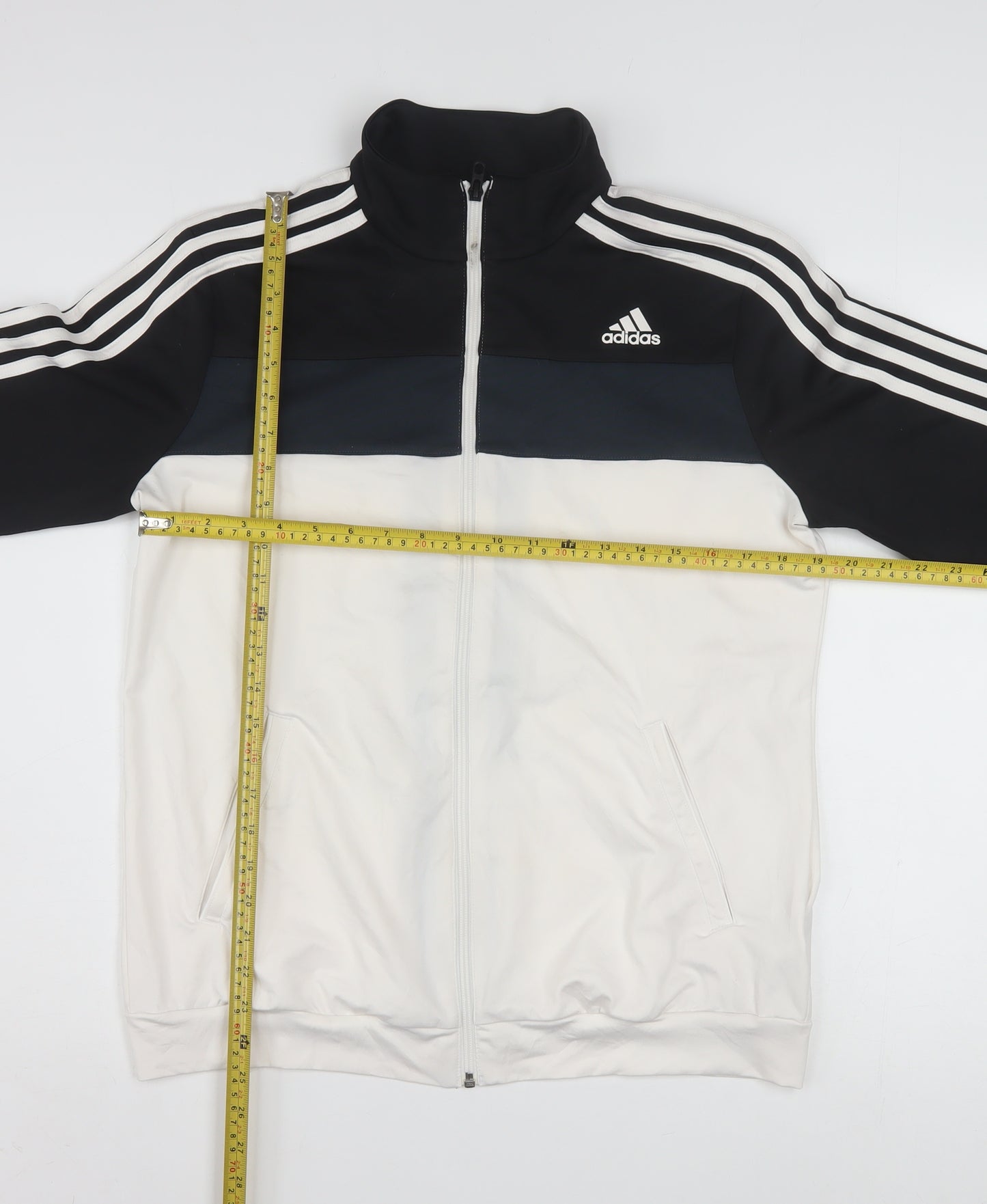 Adidas Women's Black White Climalite Track Jacket Size 16