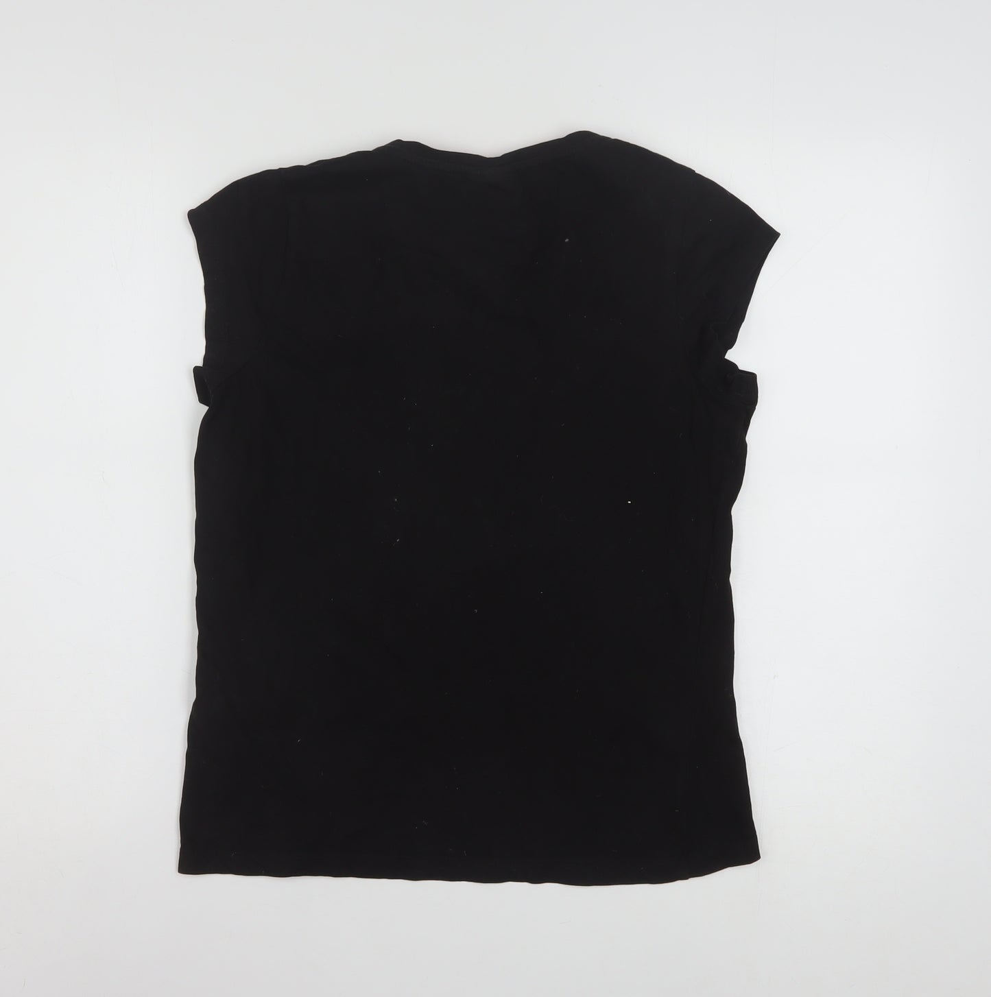 Star Wars Women's Black L Cotton Glitter Logo T-Shirt