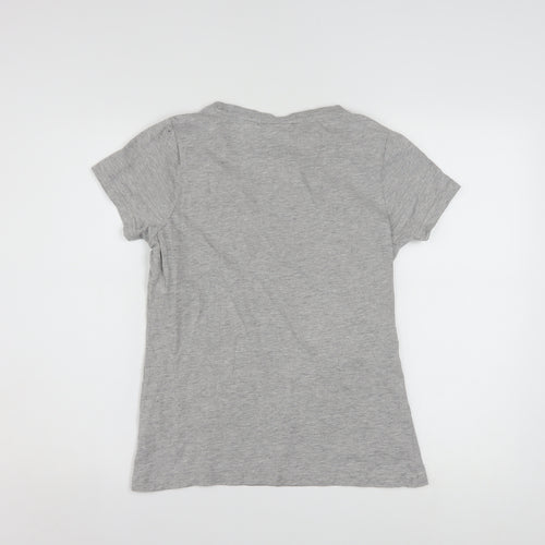 Kappa Women's Grey Short Sleeve T-Shirt Medium Cotton Blend