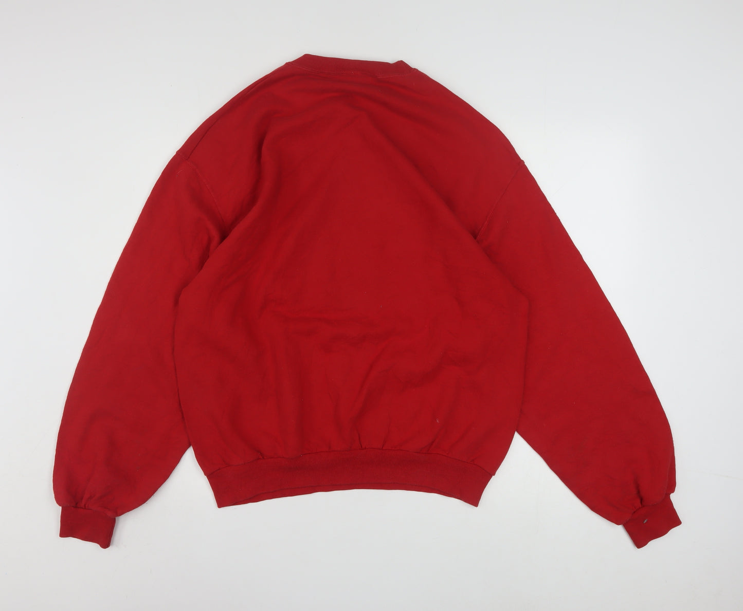 Disney Women's Red Winnie the Pooh Pullover Sweatshirt Size L