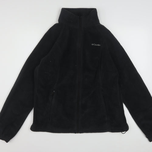 Columbia Men's Black Fleece Full Zip Jacket Size L Outdoor Warm