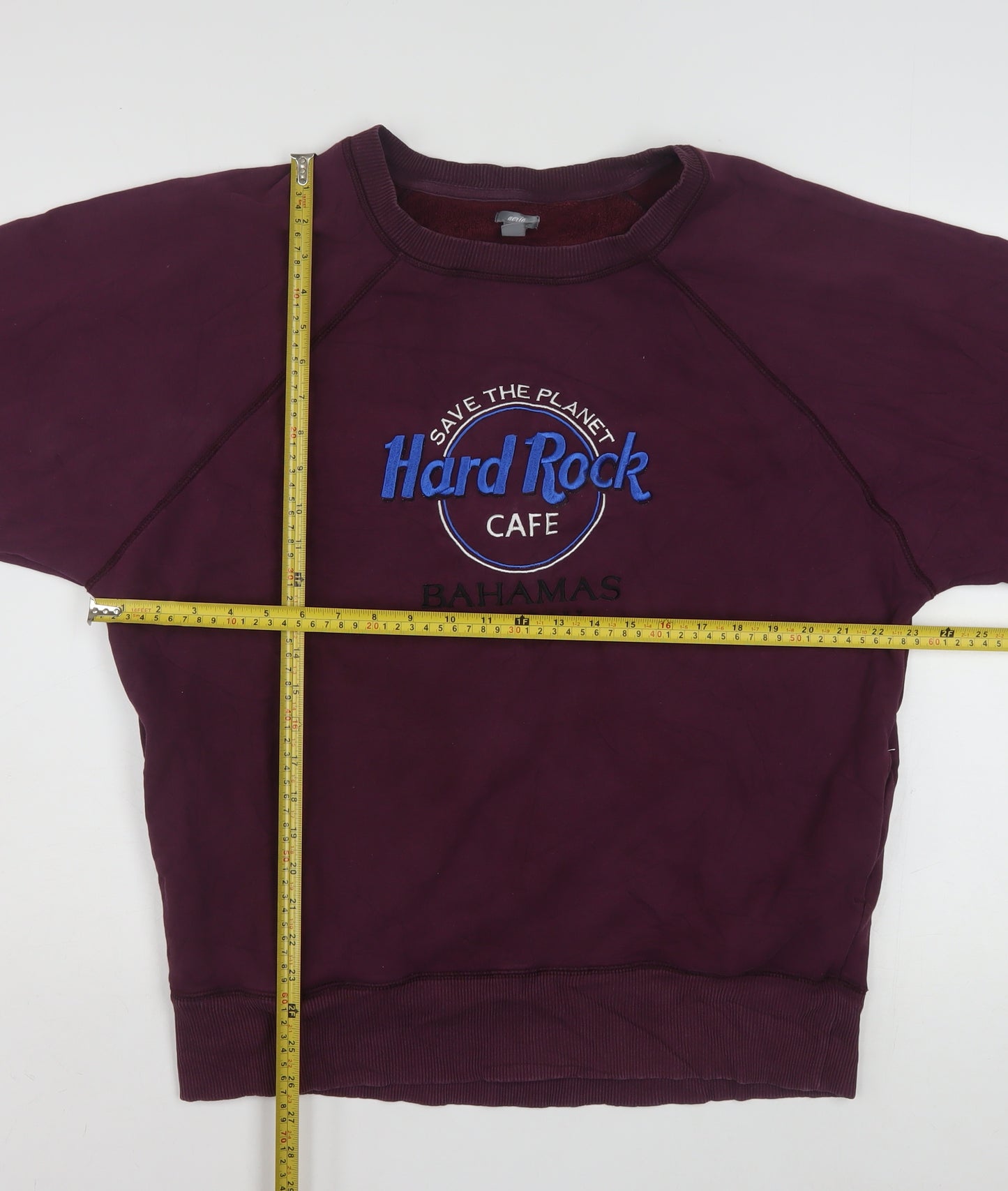 Aerie Women's Burgundy Hard Rock Cafe Nassau Pullover Sweatshirt M