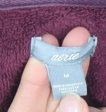 Aerie Women's Burgundy Hard Rock Cafe Nassau Pullover Sweatshirt M