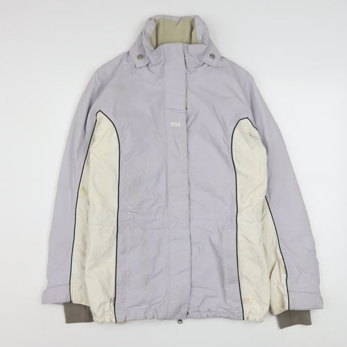 Helly Hansen Women's Grey Waterproof Ski Jacket Size S Winter Outdoor