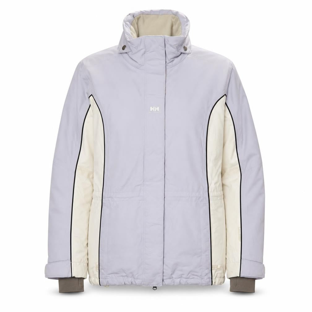 Front view of Helly Hansen Women's Grey Waterproof Ski Jacket, size S, Winter Outdoor
