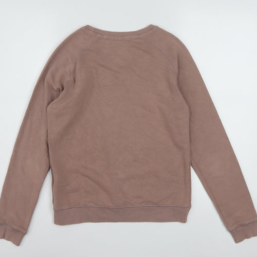 Alpha Industries Womens Brown XS Pullover Logo Sweatshirt