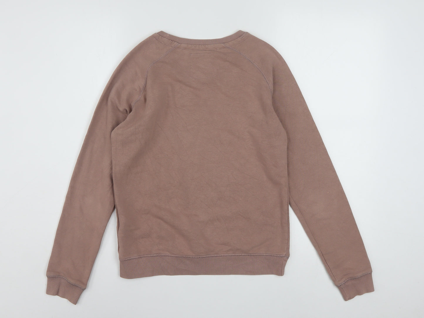 Alpha Industries Womens Brown XS Pullover Logo Sweatshirt
