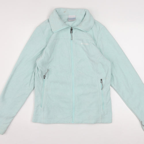 Columbia Women Green Fleece Full Zip Interchange Jacket M