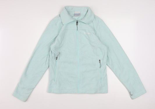 Columbia Women Green Fleece Full Zip Interchange Jacket M