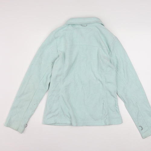 Columbia Women Green Fleece Full Zip Interchange Jacket M