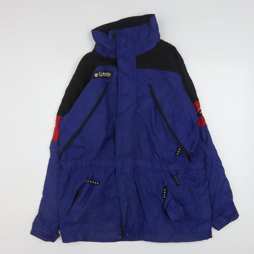 Columbia Women's Blue Anorak Jacket Size 14 Full Zip Hooded