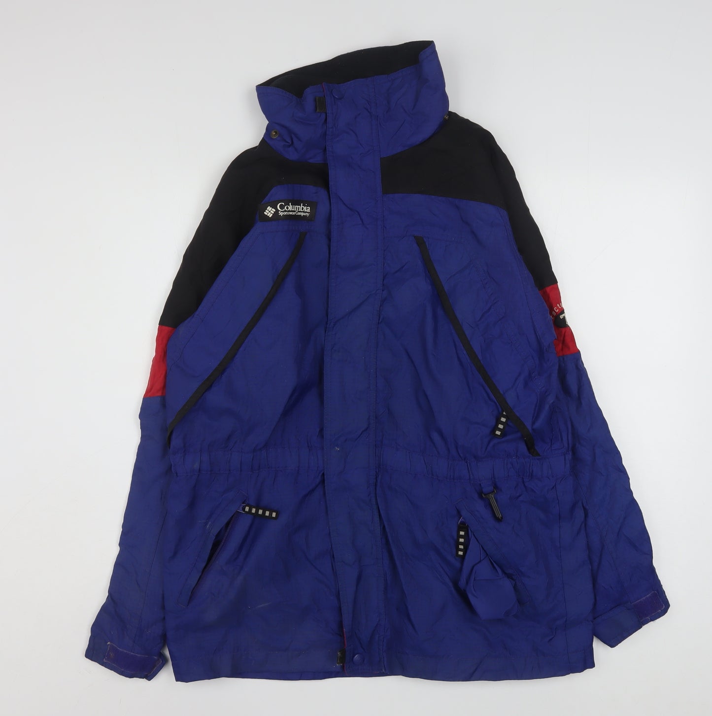 Columbia Women's Blue Anorak Jacket Size 14 Full Zip Hooded