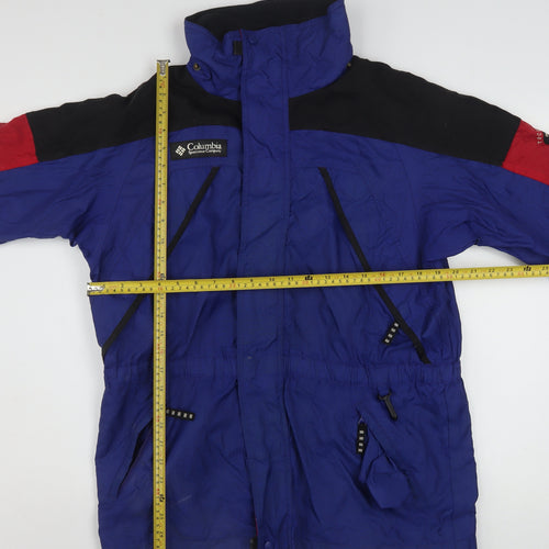 Columbia Women's Blue Anorak Jacket Size 14 Full Zip Hooded