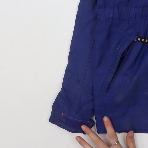 Columbia Women's Blue Anorak Jacket Size 14 Full Zip Hooded