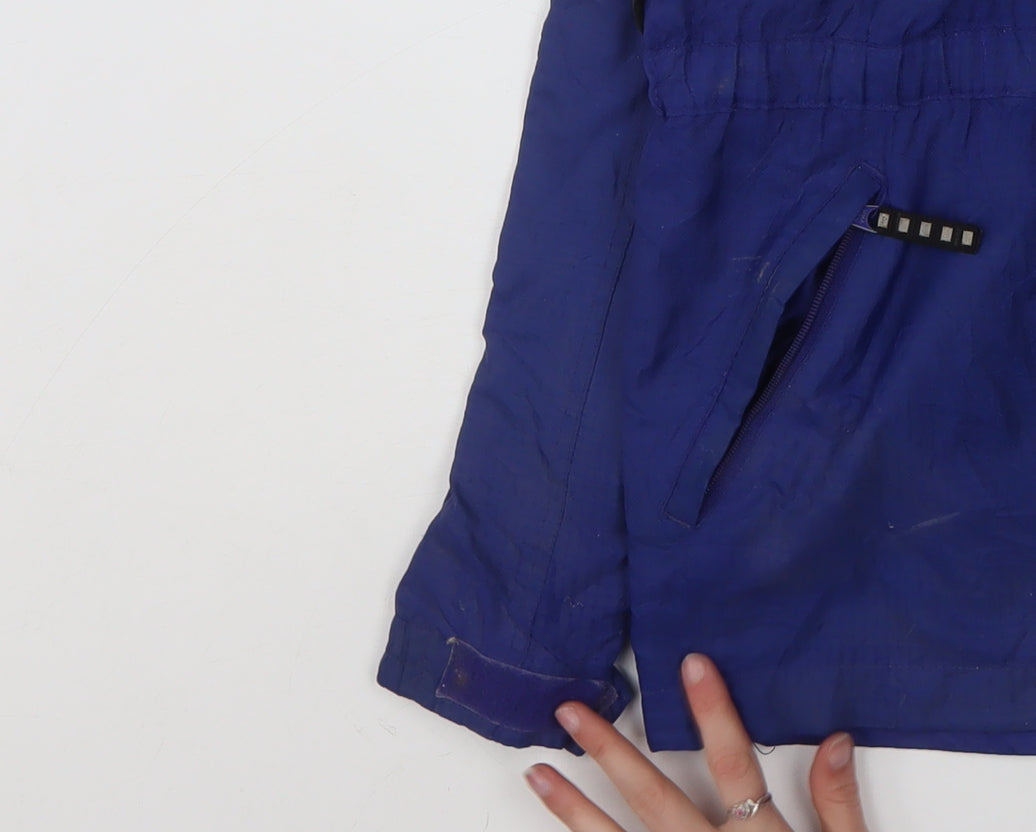 Columbia Women's Blue Anorak Jacket Size 14 Full Zip Hooded