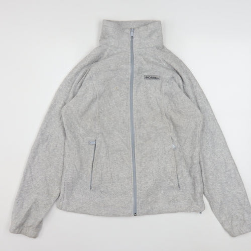 Columbia Women's Grey Fleece Full Zip Jacket Size M