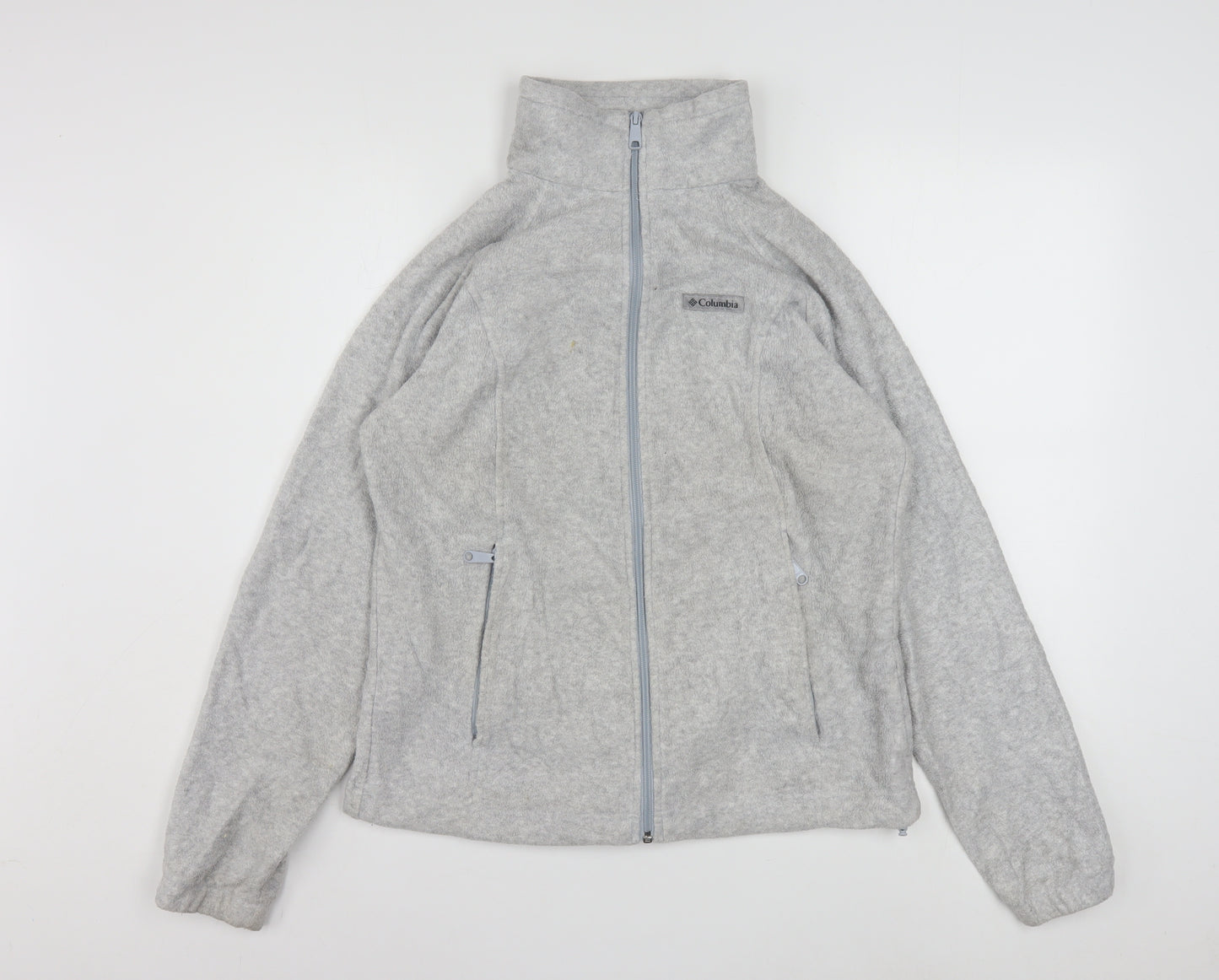 Columbia Women's Grey Fleece Full Zip Jacket Size M