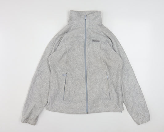 Columbia Women's Grey Fleece Full Zip Jacket Size M