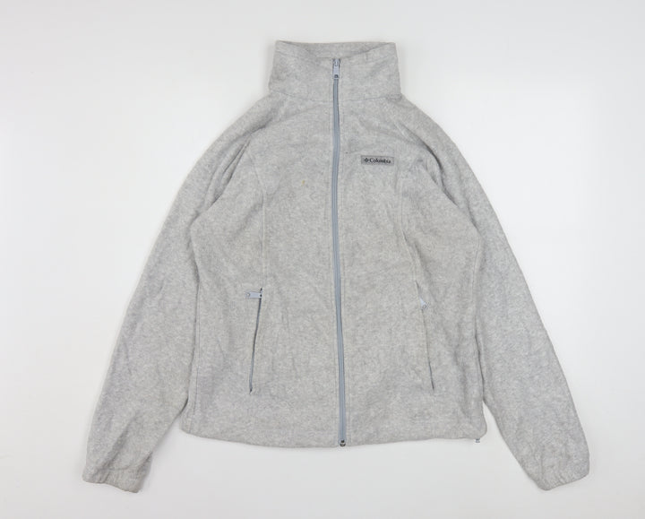 Columbia Women's Grey Fleece Full Zip Jacket Size M