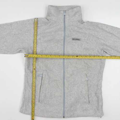 Columbia Women's Grey Fleece Full Zip Jacket Size M