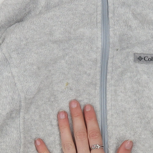 Columbia Women's Grey Fleece Full Zip Jacket Size M