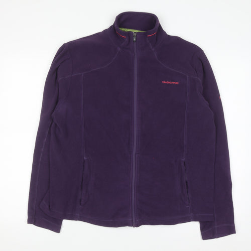 Craghoppers Womens Purple Full Zip Fleece Jacket UK 18