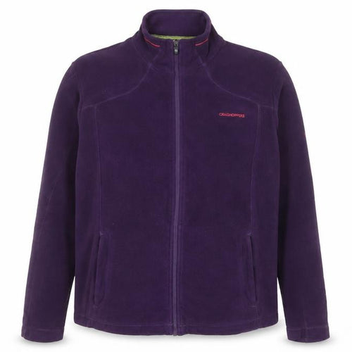 Craghoppers Womens Purple Full Zip Fleece Jacket UK 18