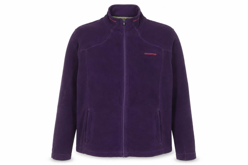 Craghoppers Womens Purple Full Zip Fleece Jacket UK 18