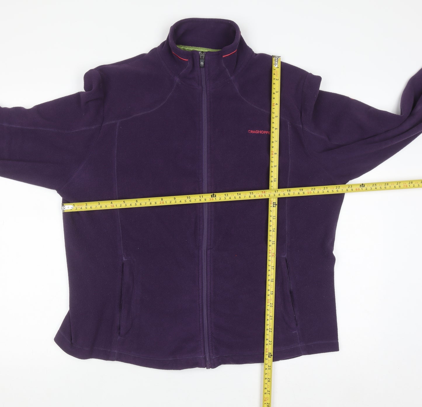 Craghoppers Womens Purple Full Zip Fleece Jacket UK 18