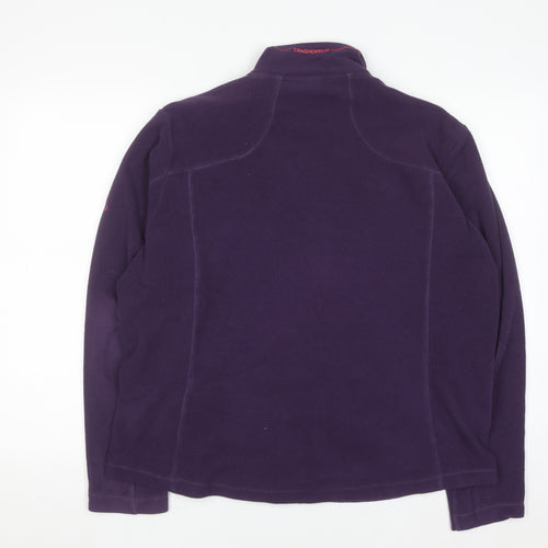 Craghoppers Womens Purple Full Zip Fleece Jacket UK 18