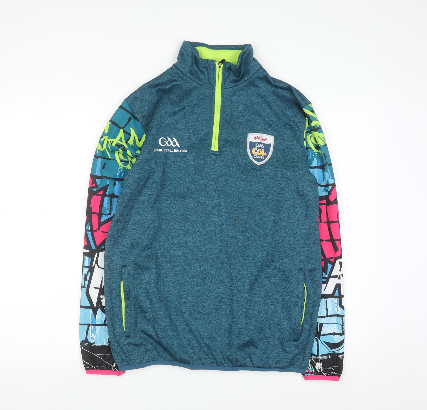Masita Girls Blue 1/4 Zip Sweatshirt GAA Kellogg's Camp 5A