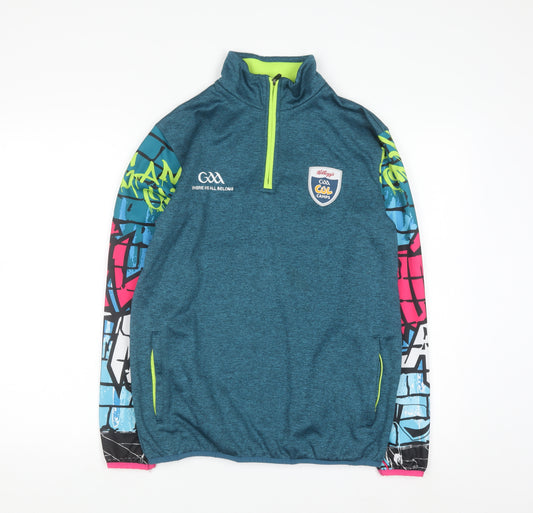 Masita Girls Blue 1/4 Zip Sweatshirt GAA Kellogg's Camp 5A