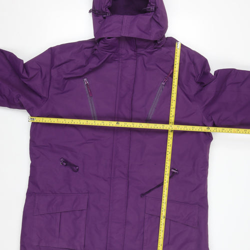 The Rockface Women's Purple Waterproof Parka Jacket Size 18