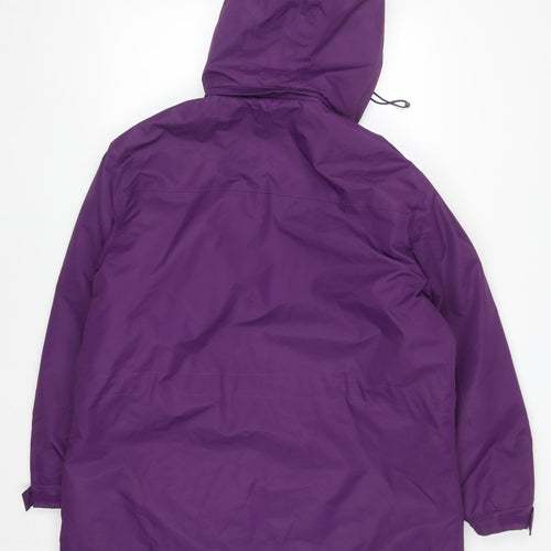 The Rockface Women's Purple Waterproof Parka Jacket Size 18