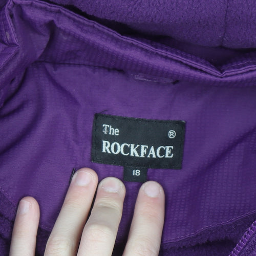 The Rockface Women's Purple Waterproof Parka Jacket Size 18