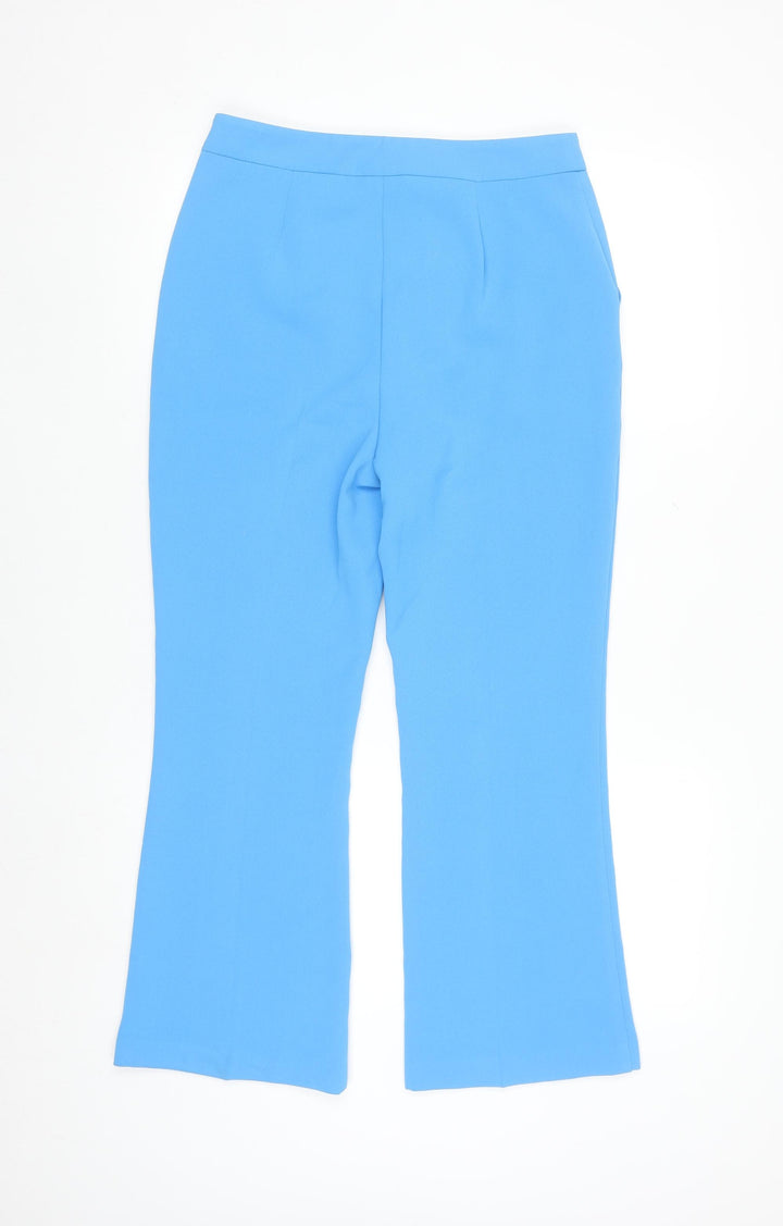 Primark Women Blue Flared Dress Pants Size 10