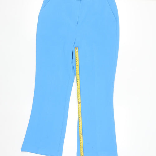 Primark Women Blue Flared Dress Pants Size 10