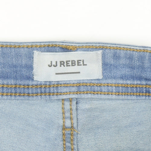 JJ Rebel Men's Blue Light Wash Denim Jeans 32W 30L Regular Fit