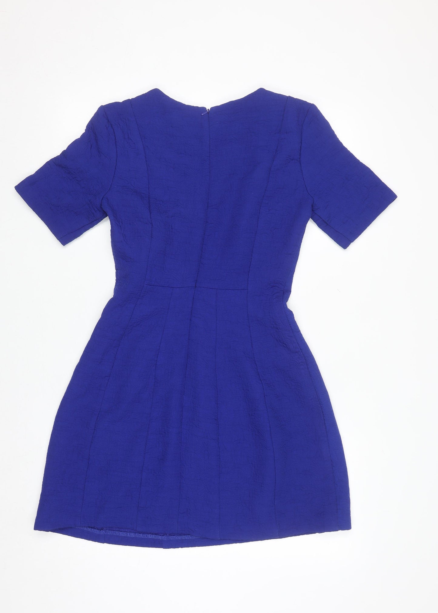 Oasis Women's Blue Fit & Flare Short Dress Size 10