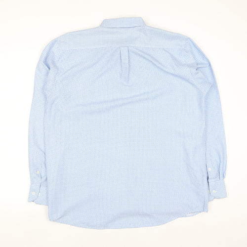 Red Jack Men's Blue Polka Dot Long Sleeve Button-Up Shirt 17 43in