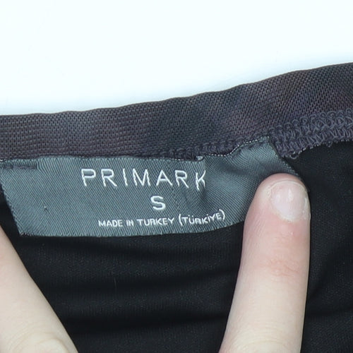 Primark Women Grey Check Ruched Midi Pencil Skirt S