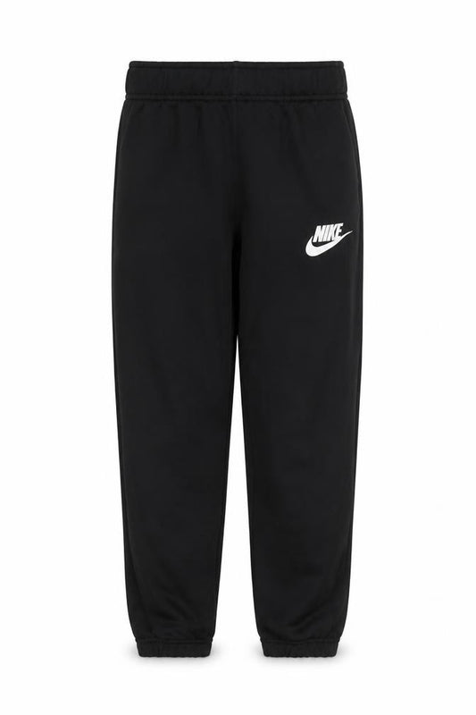 Front view of Nike boys’ black jogger activewear trousers 8-10 years polyester fleece