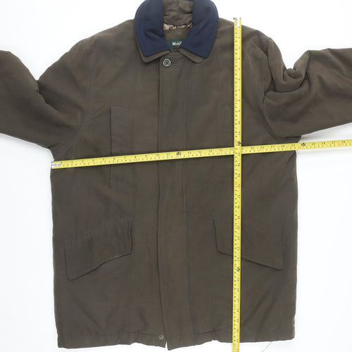 Wolsey Men's Brown M Mid-Length Water Resistant Overcoat