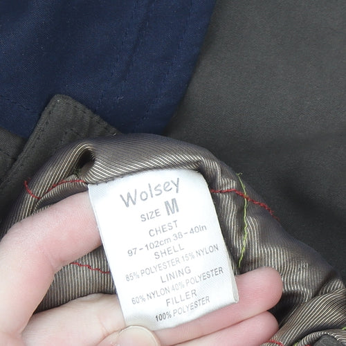Wolsey Men's Brown M Mid-Length Water Resistant Overcoat
