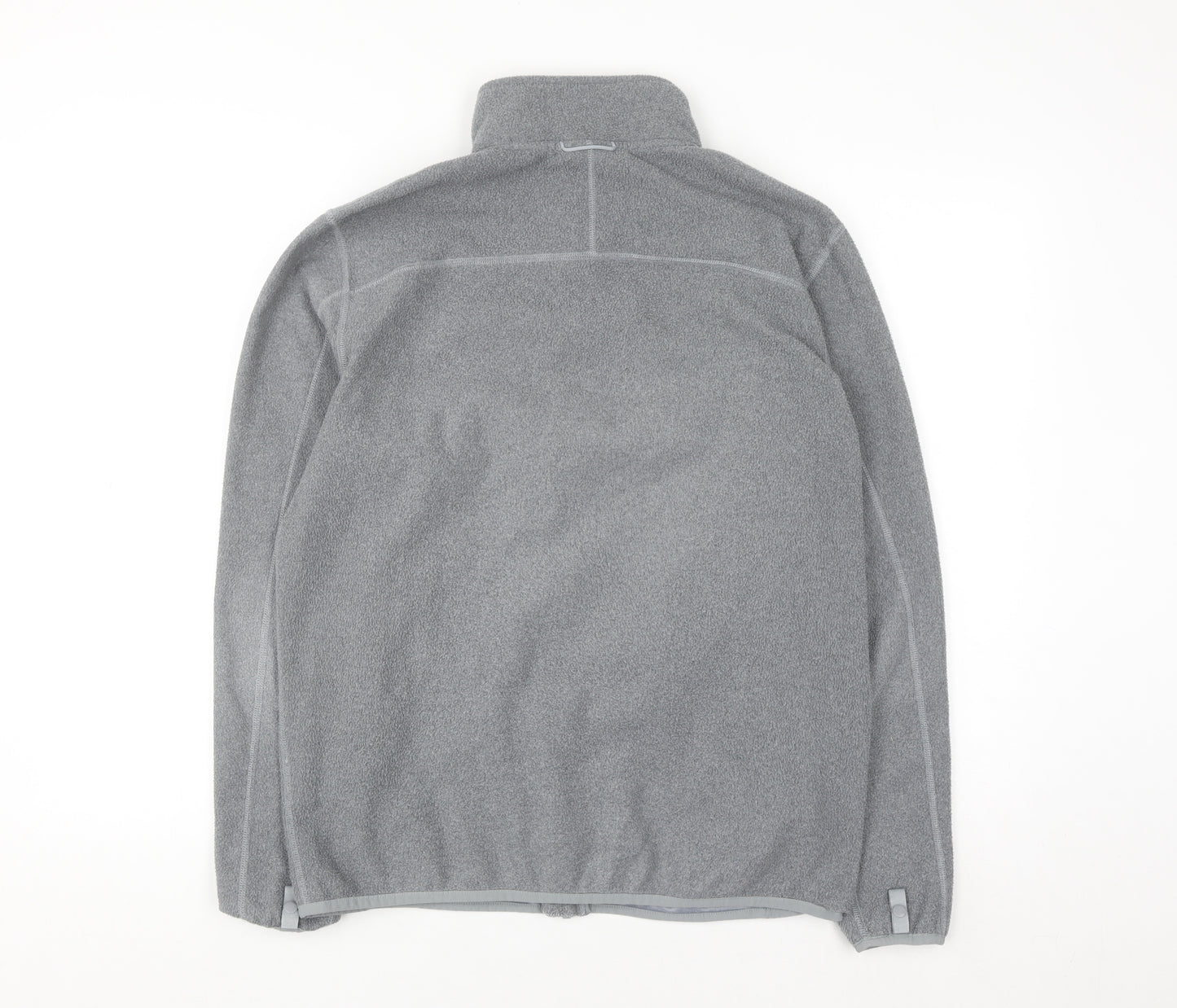 The North Face Men's Grey Full Zip Fleece Sweatshirt M