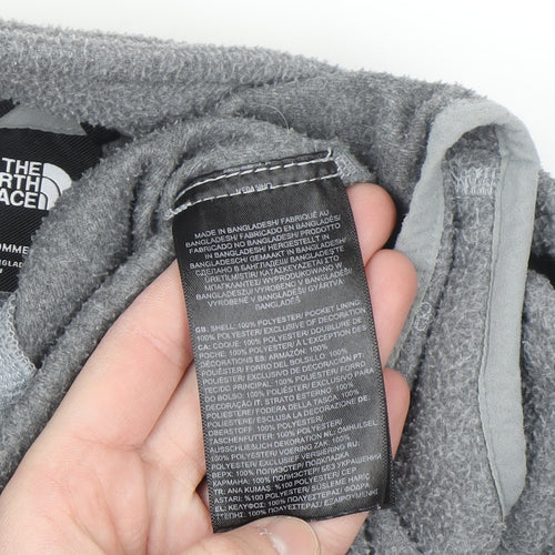 The North Face Men's Grey Full Zip Fleece Sweatshirt M