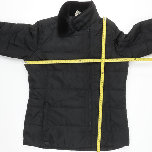 Regatta Women's Black Size 18 Puffer Jacket Warm Lined Mid Length