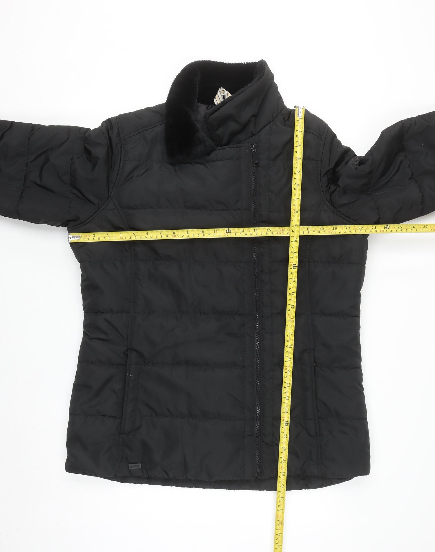 Regatta Women's Black Size 18 Puffer Jacket Warm Lined Mid Length