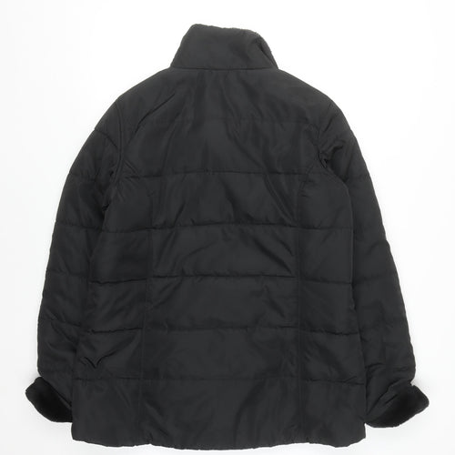 Regatta Women's Black Size 18 Puffer Jacket Warm Lined Mid Length